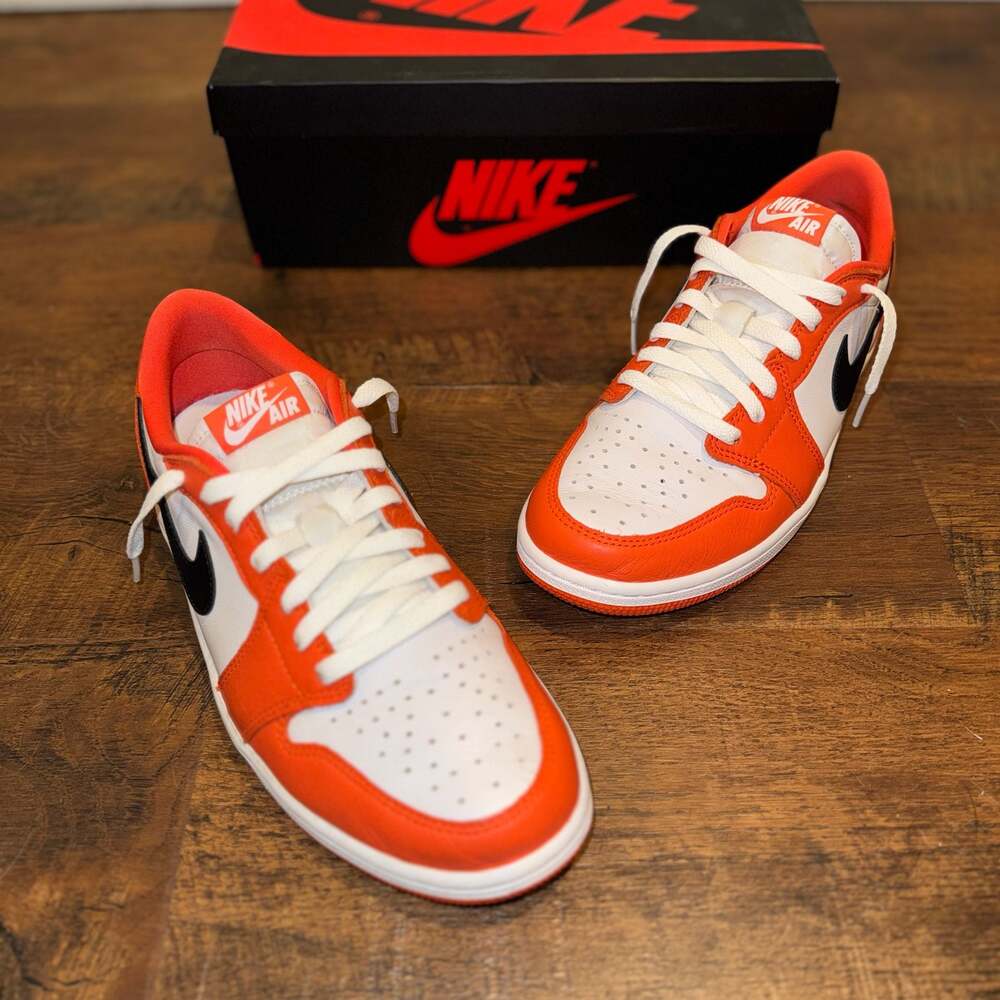 Nike Air Jordan 1 Low OG Starfish Sneakers Size 9 CZ0790-801